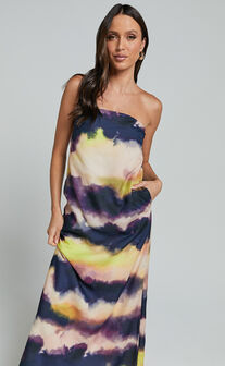 RUNAWAY THE LABEL - OASIS STRAPLESS DRESS in Storm