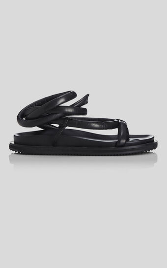 Alias Mae - Soki Sandals in BLACK LEATHER