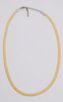 Francesa Snakechain Necklace in Gold