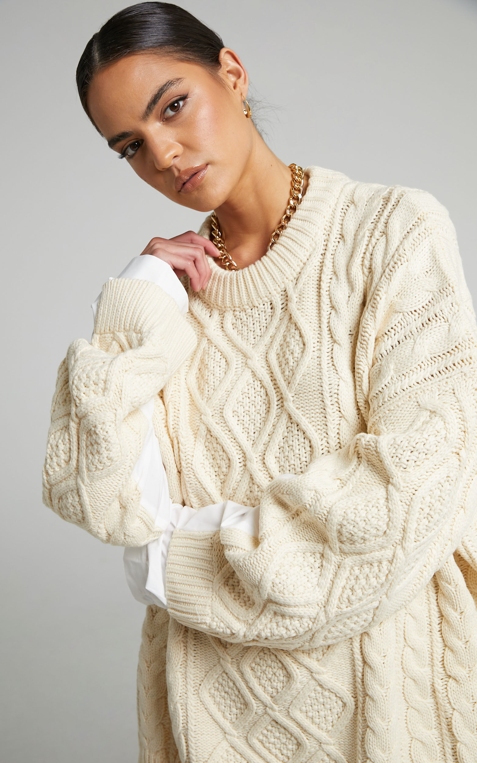 Lioness Sonny Oversized Knit in Cream