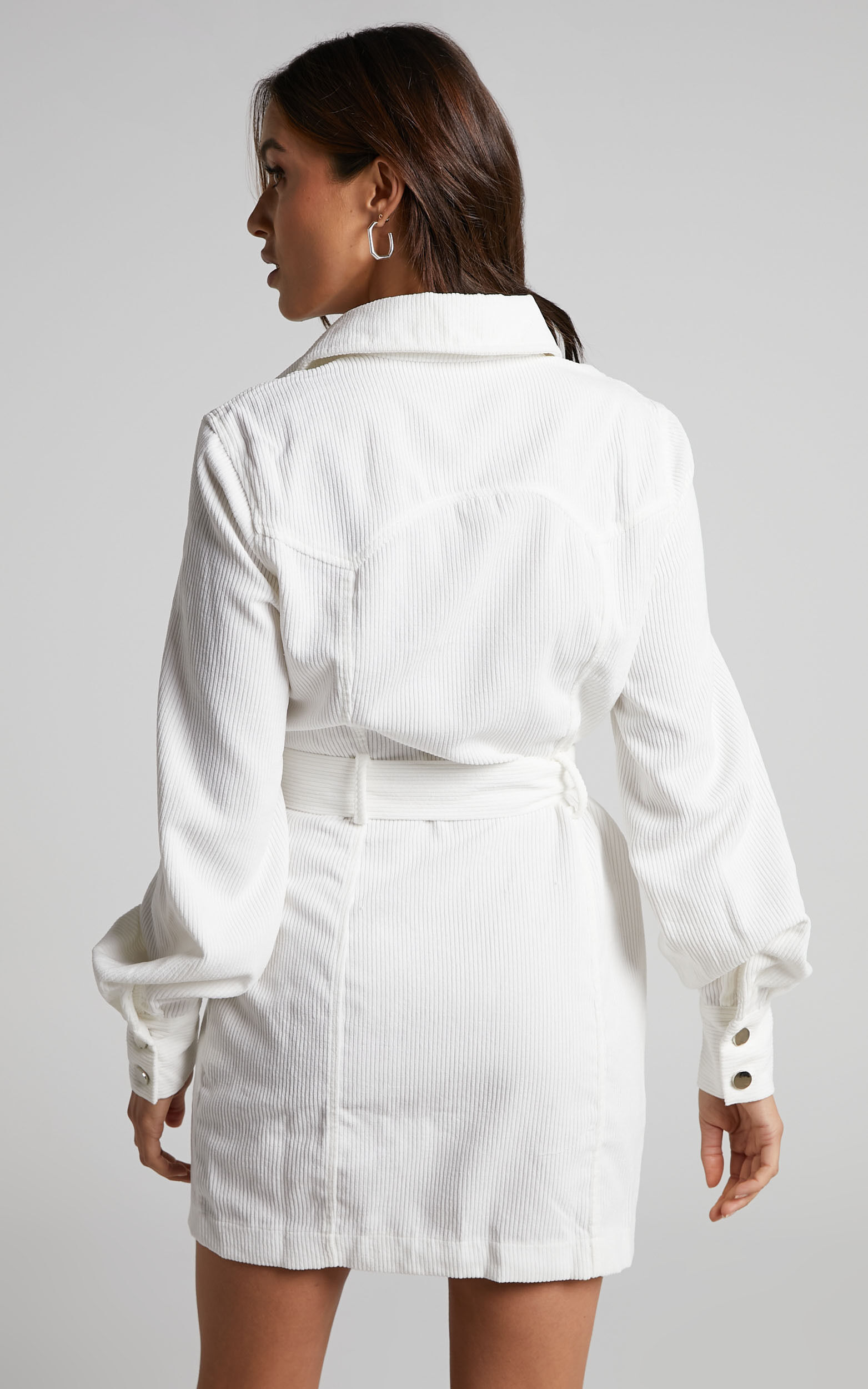 White corduroy on sale dress