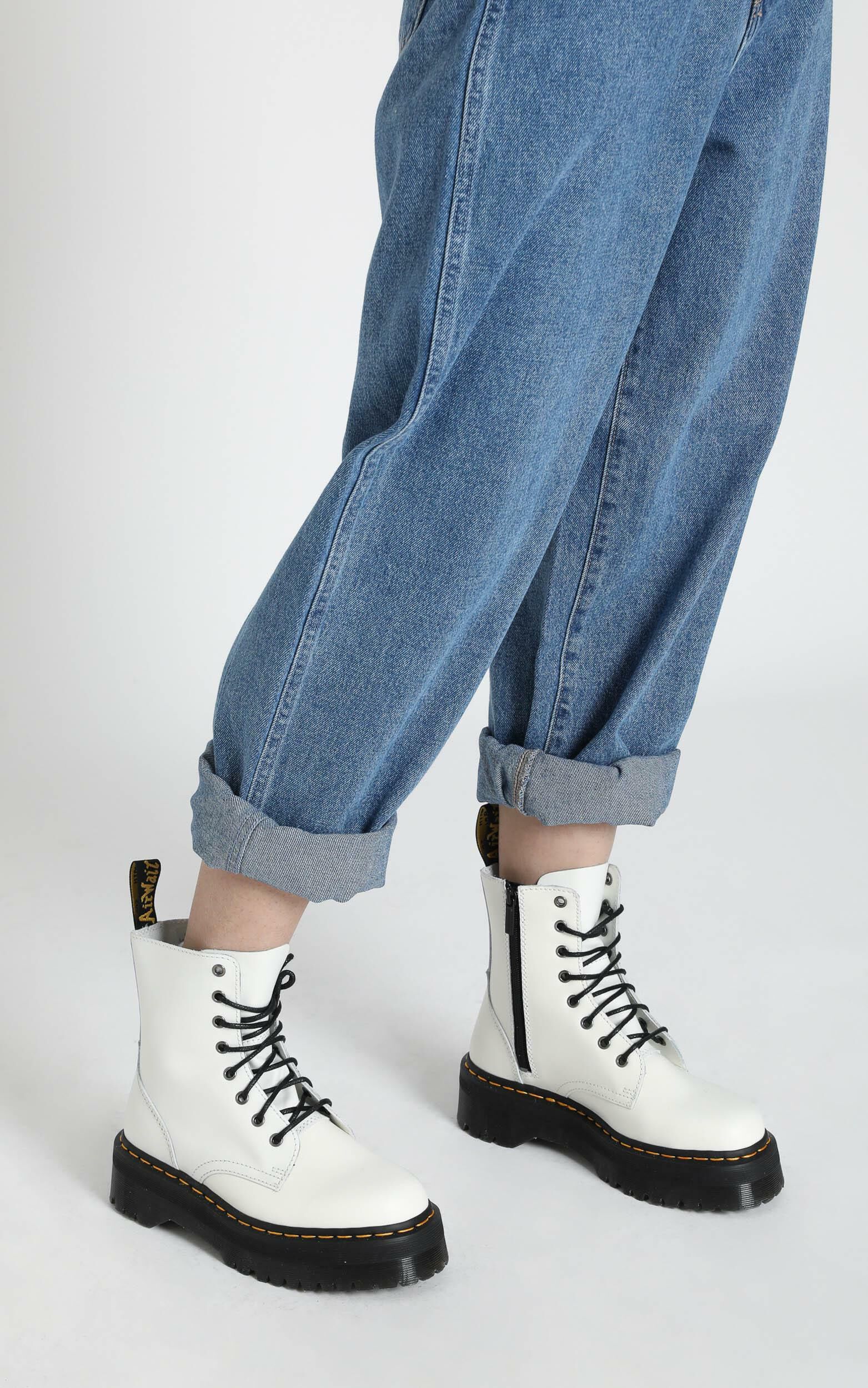 White jadon boots dr martens store
