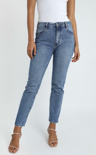 Remy Jeans In Mid Wash Denim