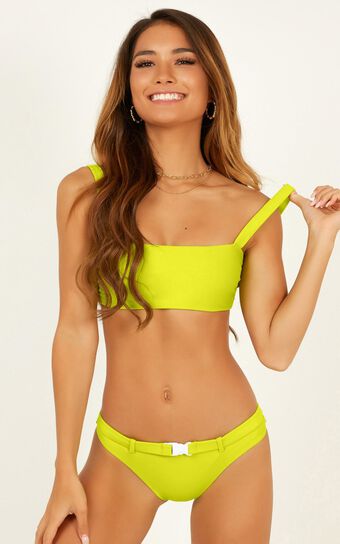 Nora Bikini Bottom In Lime