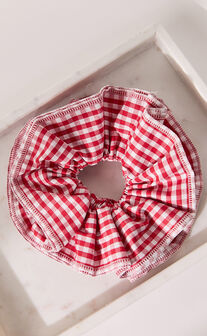 Harmony Scrunchie in Red Gingham