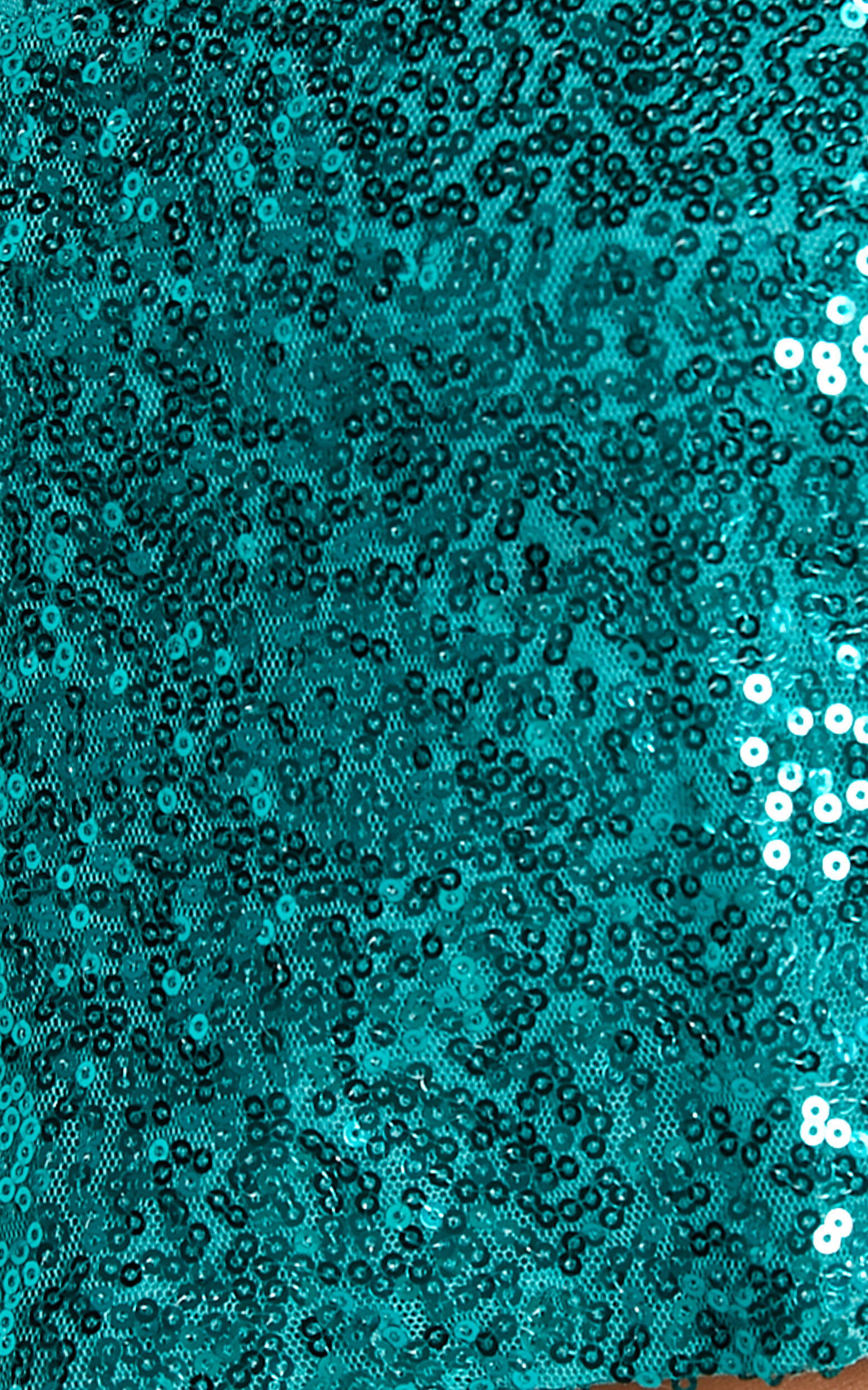 Teal sequin top
