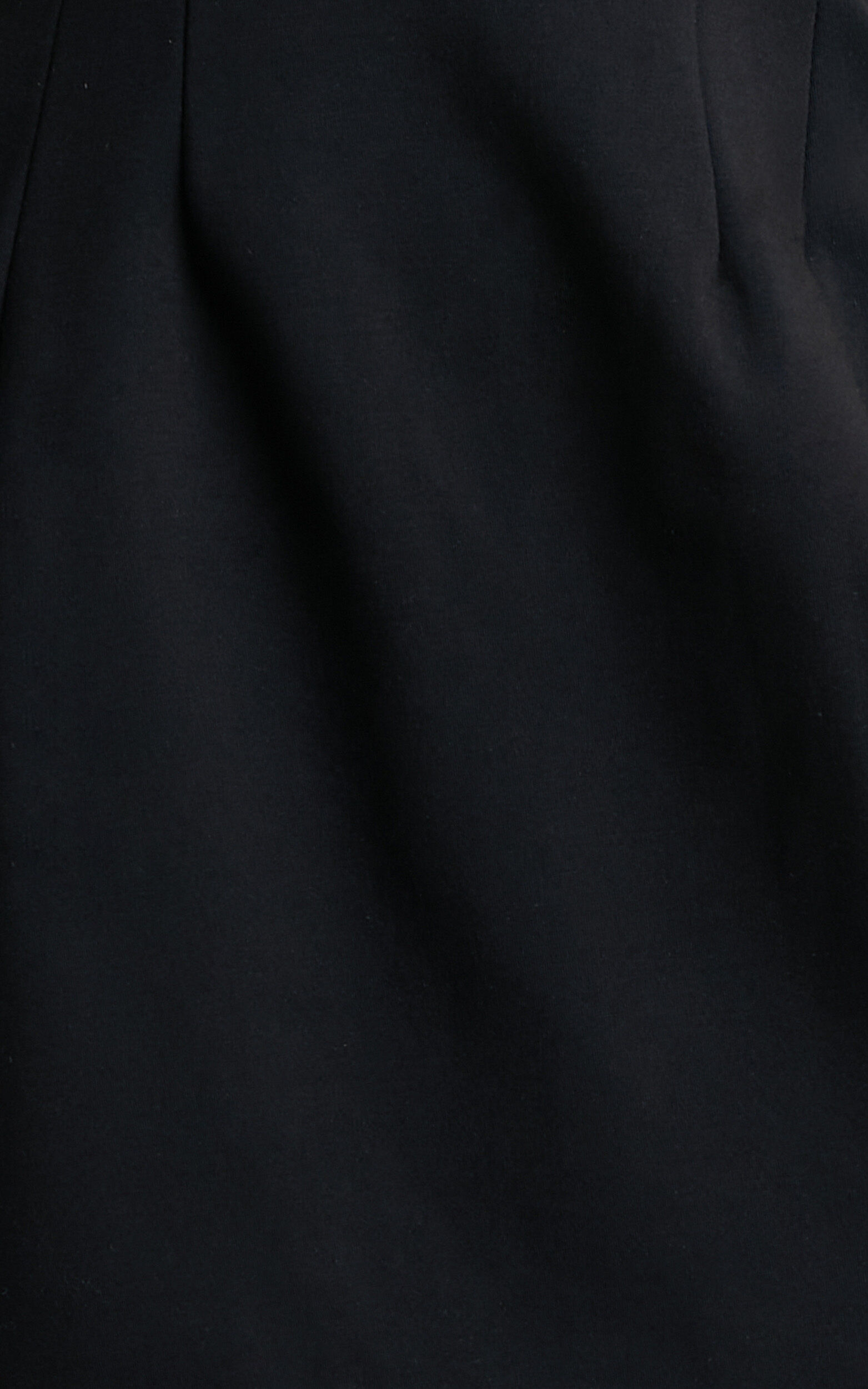 Arabella Mini Dress - Strapless Diamante Trim Structured Dress in Black ...