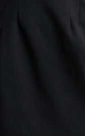 Arabella Mini Dress - Strapless Diamante Trim Structured Dress in Black ...
