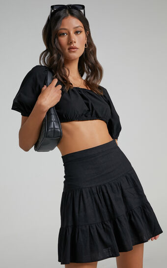 Summer Ready Skirt in Black