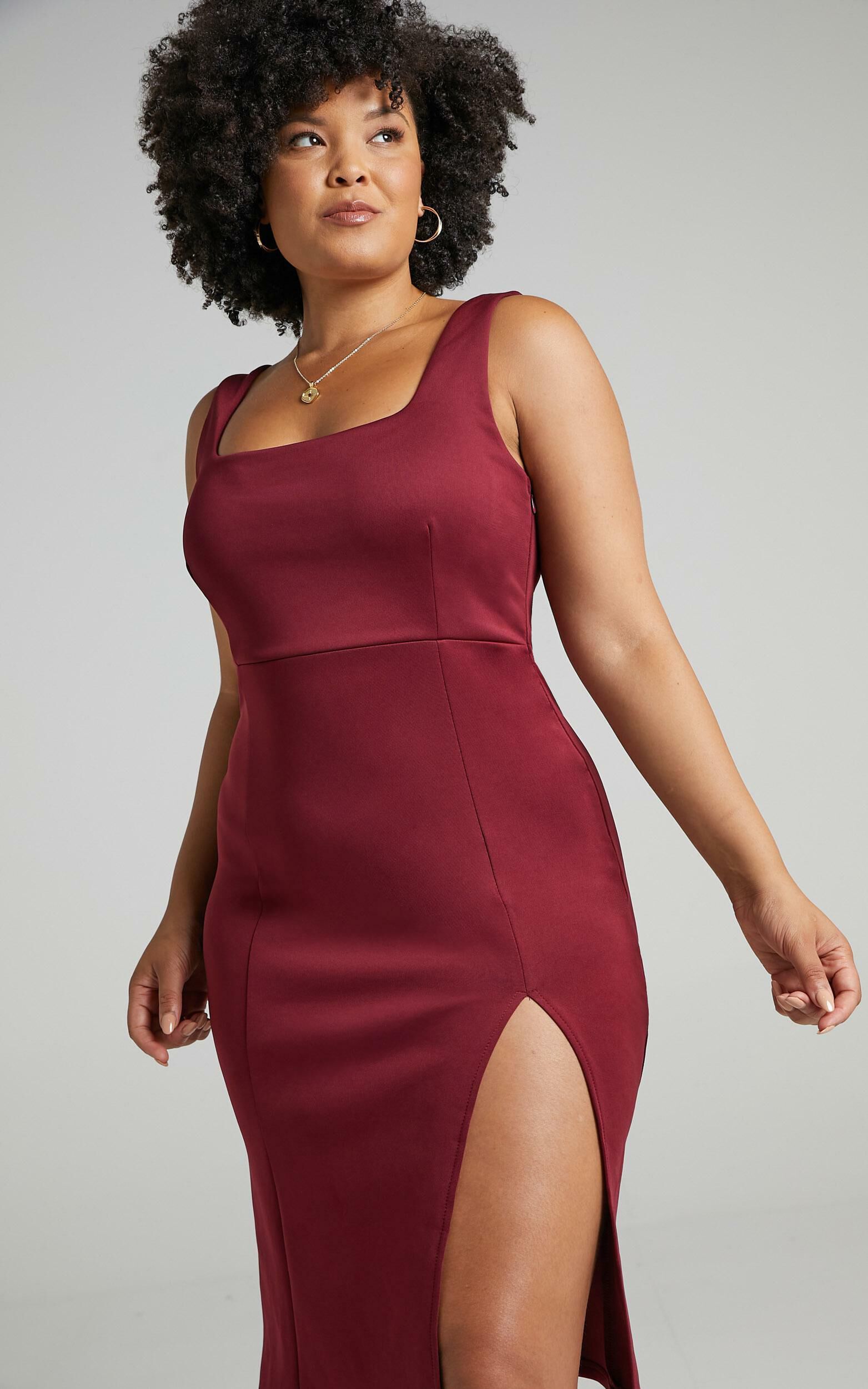 Wine bodycon dress outlet