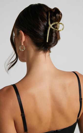 Mareah Twist Hair Clip in Gold