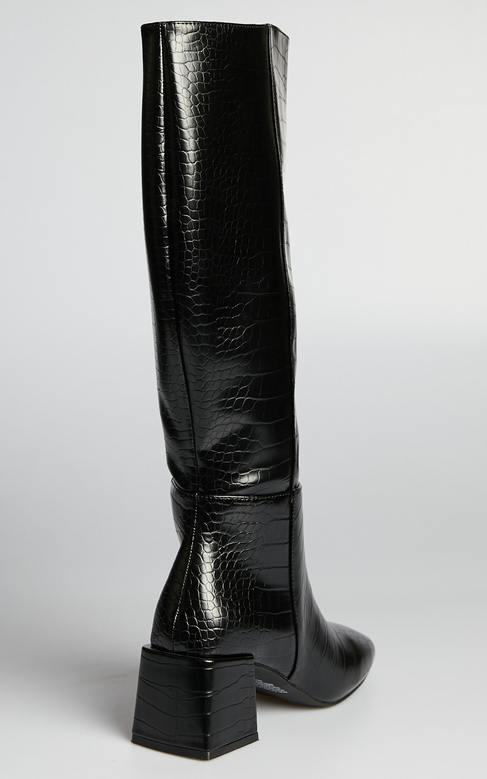 Therapy Wolf Boots in Black Croc Showpo