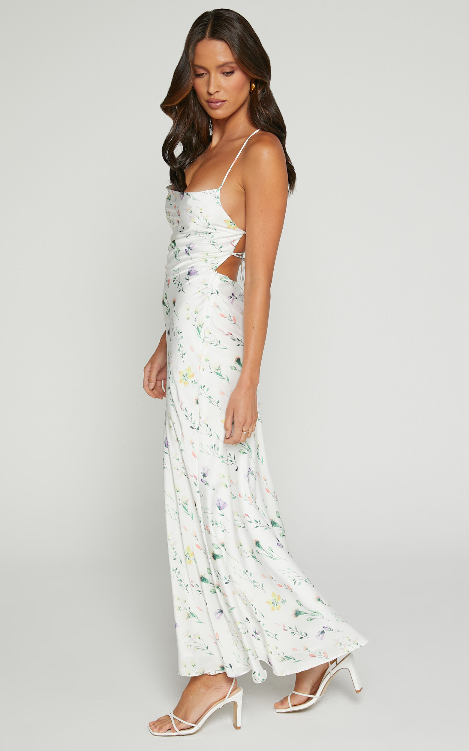 Showpo white floral dress cheap