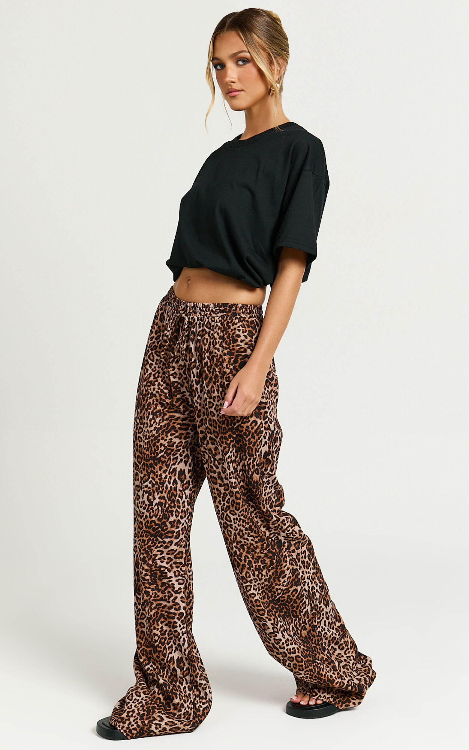 特価商品  Linen Lopez Blend in Pants Leg Straight Elasticated - Pants パンツ