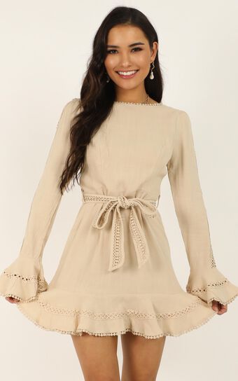 Different Perspectives Dress In Cream