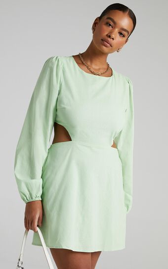 Egeria Dress in Apple Green