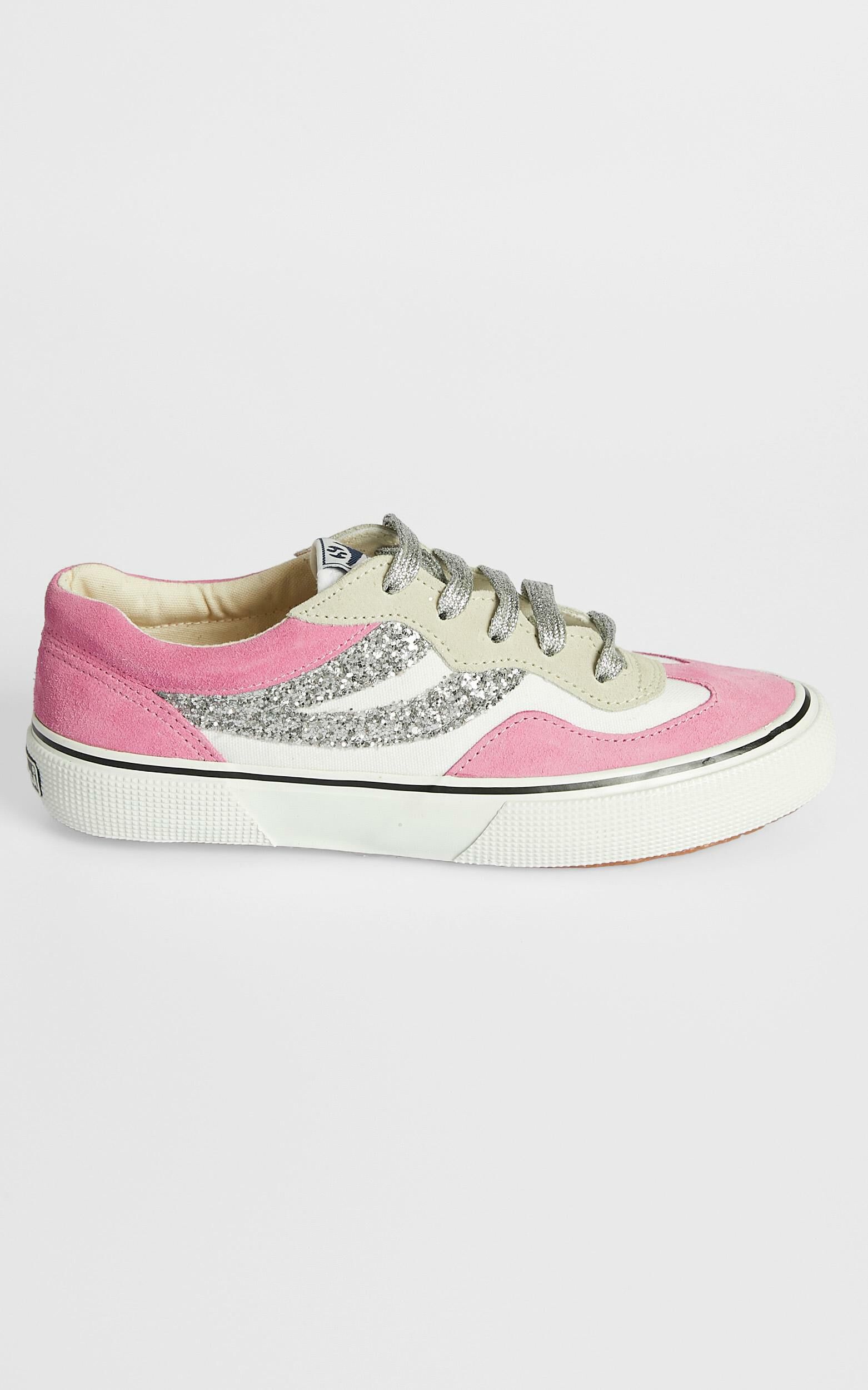 Superga 2941 Revolley Sneakers in White Fuchsia Showpo