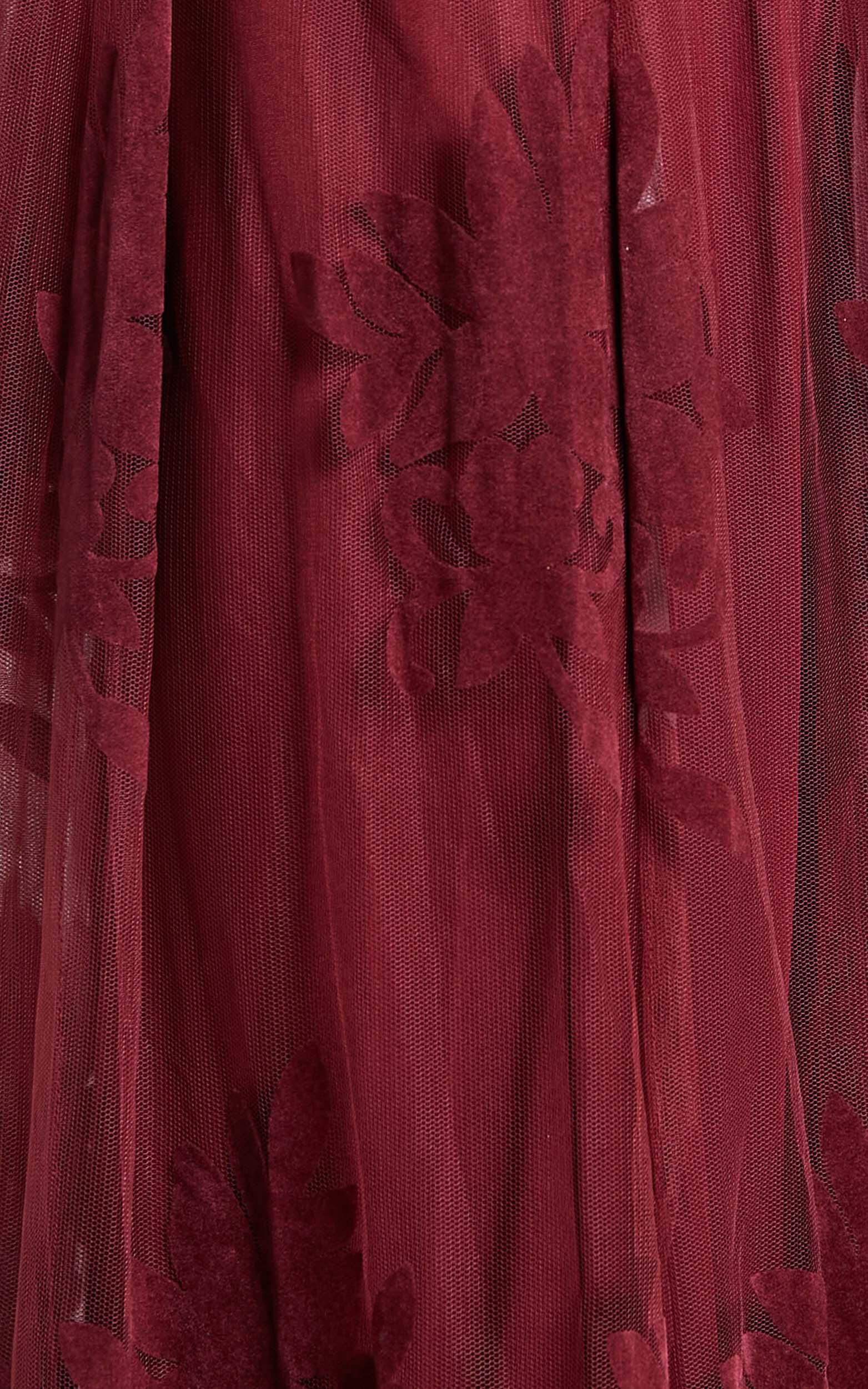 Promenade Maxi Dress in Wine Showpo EU