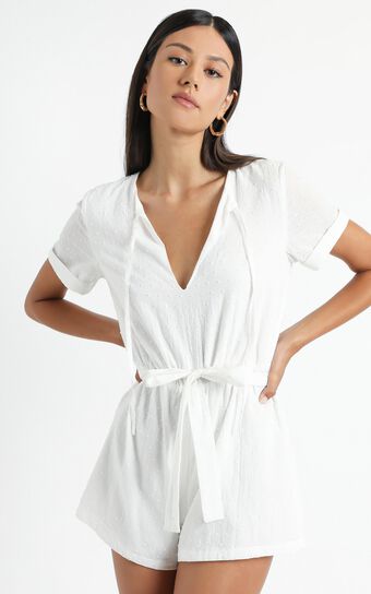 Northern Sun Playsuit in White