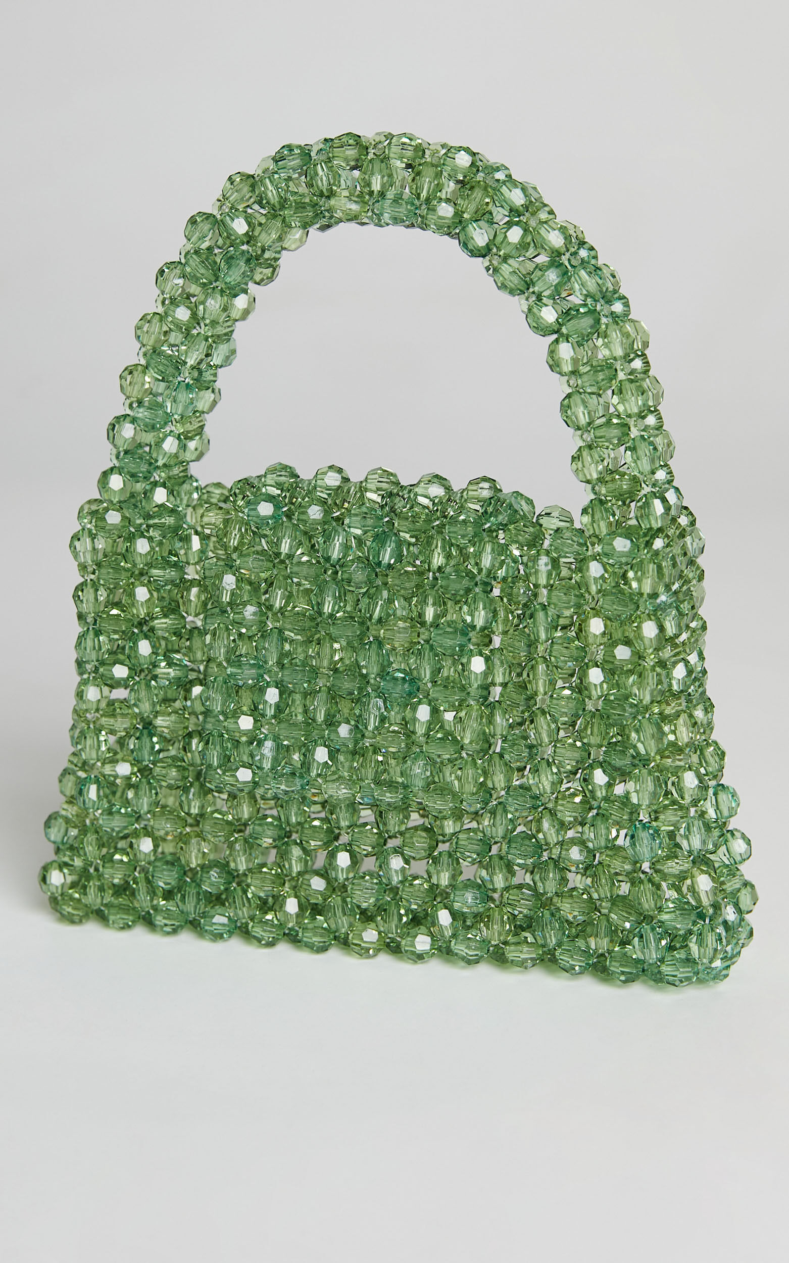 Jaynee Beaded Bag in Green Showpo