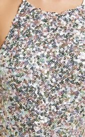 Frieda Maxi Dress - Halter Neck Cross Back Sequin Dress in Rainbow Silver | Showpo