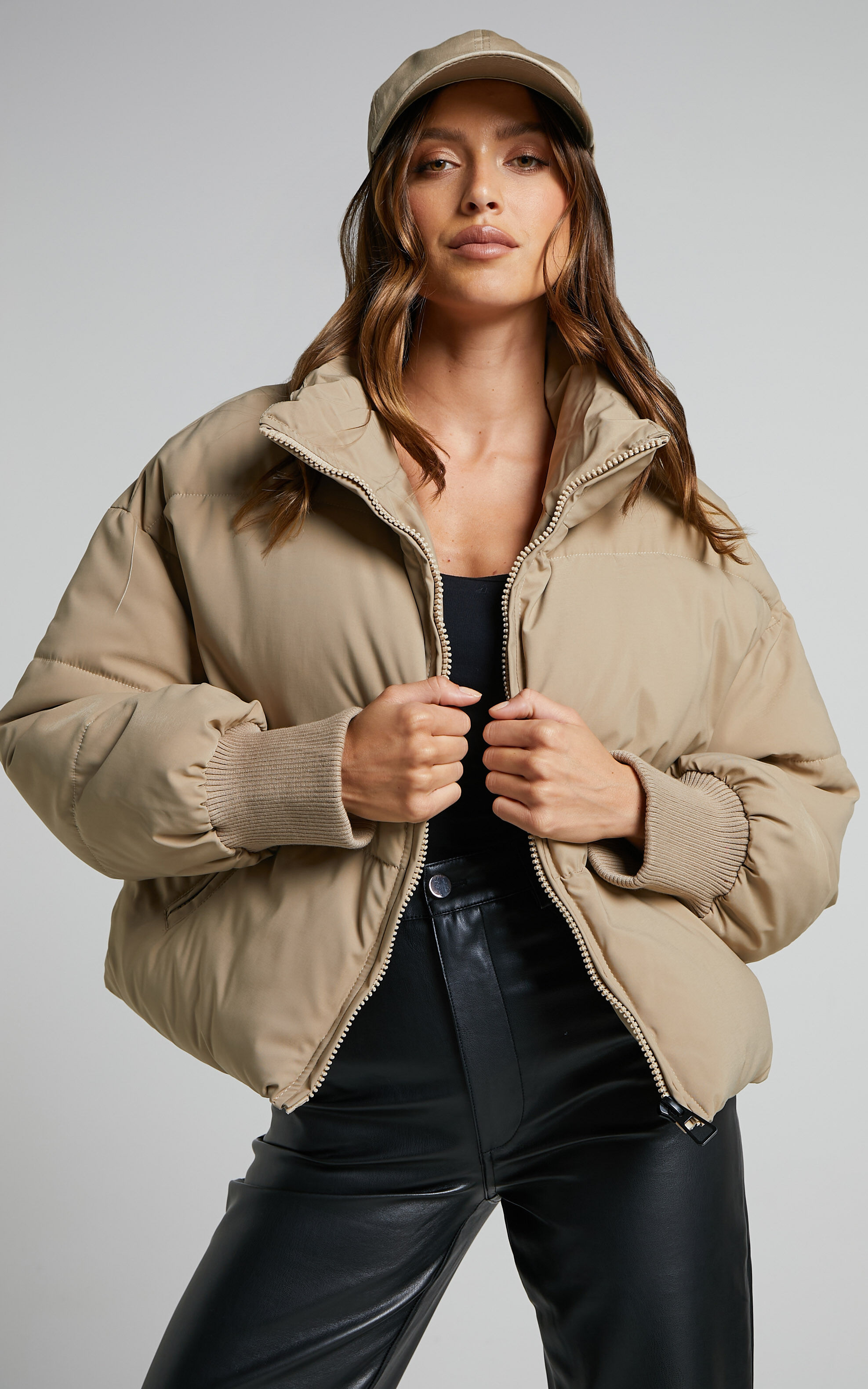 Puffer beige hotsell