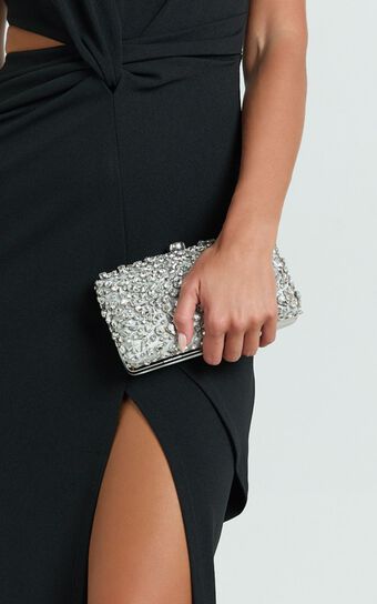Never Ending Love Clutch in Silver