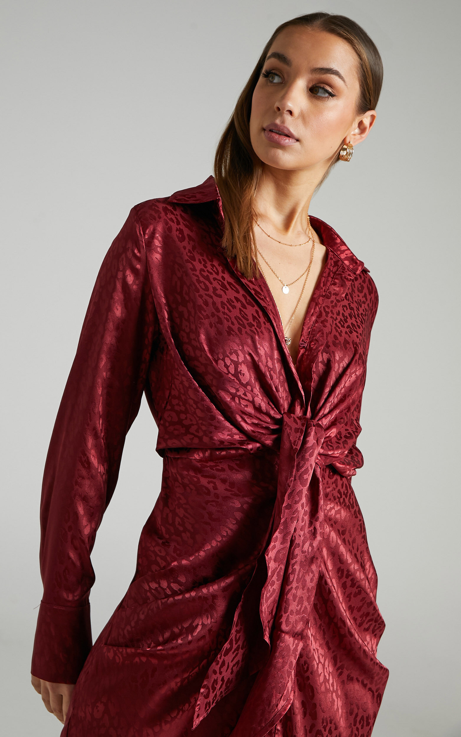 Runaway The Label - Ruby Rose Dress in Cherry - L, RED1