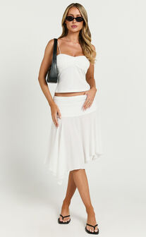 Lioness - Dancer Midi Skirt in Snow