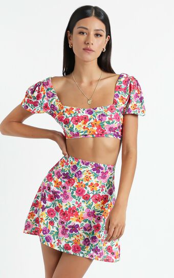 Artemis Two Piece Set in Packed Floral