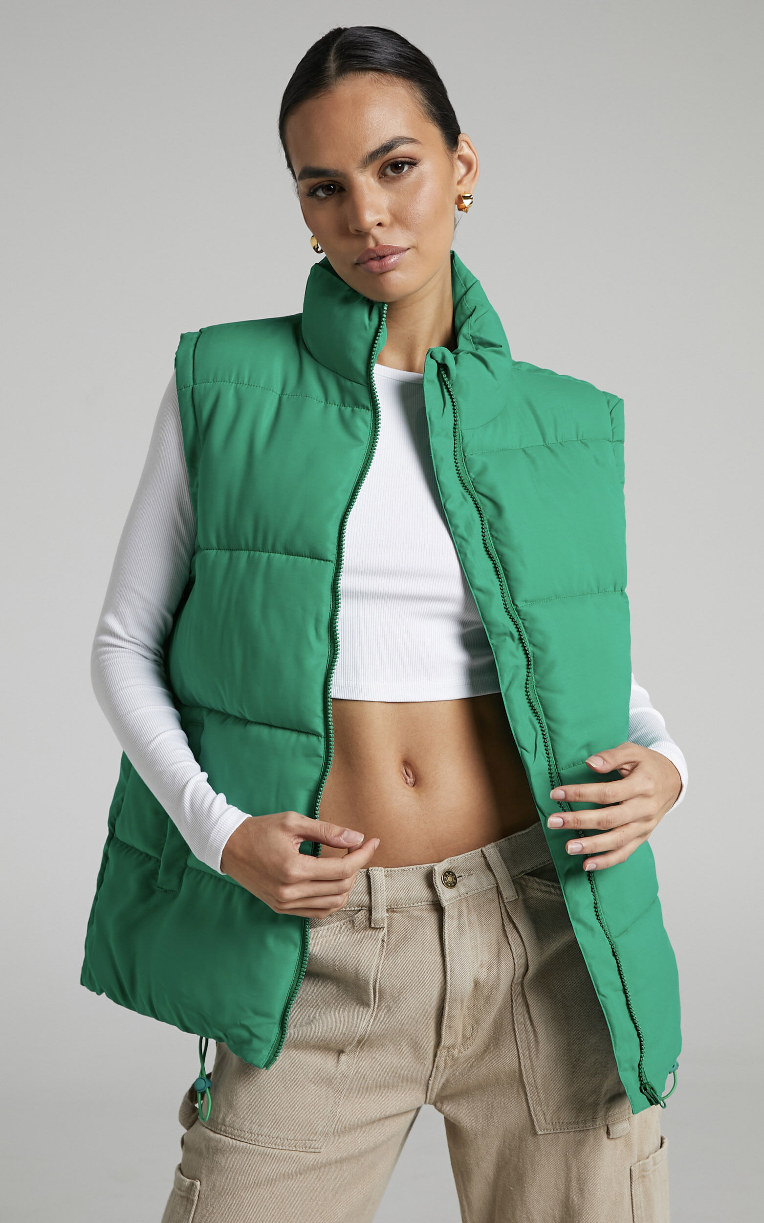 Longline puffer vest 2025