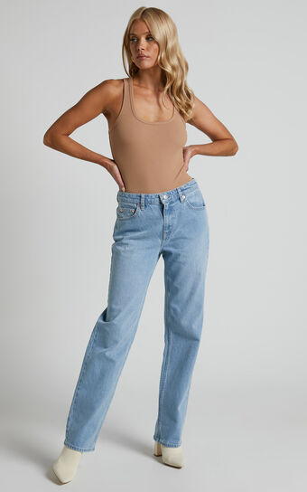 Riders By Lee - Mid Vintage Straight Jean in Summertime Blue