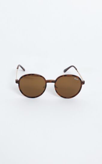 Quay - I See You Clip On Sunglasses in Tort/Brown