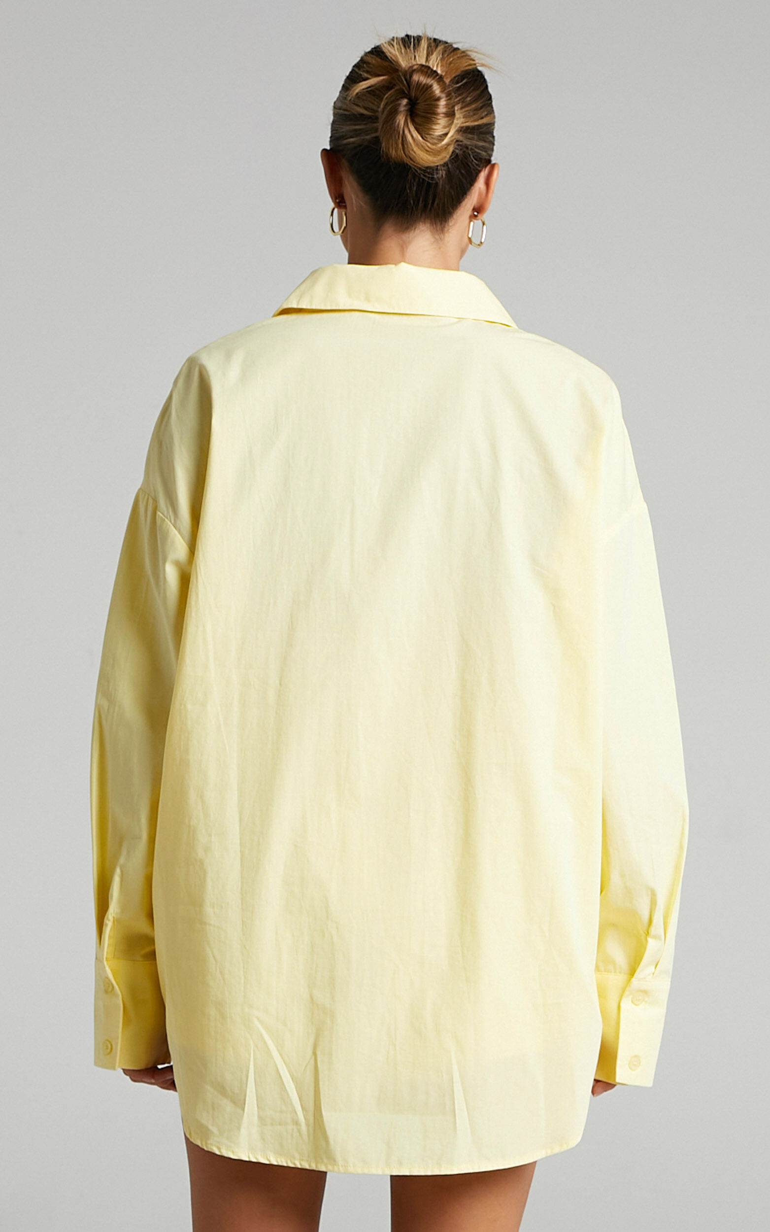Terah Shirt - Button Up Shirt in Butter Yellow | Showpo