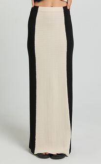 Seven Wonders - Elita Maxi Skirt in Black/Latte