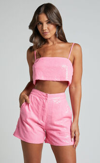 Ariel Corset Top (Pink) - Laura's Boutique, Inc