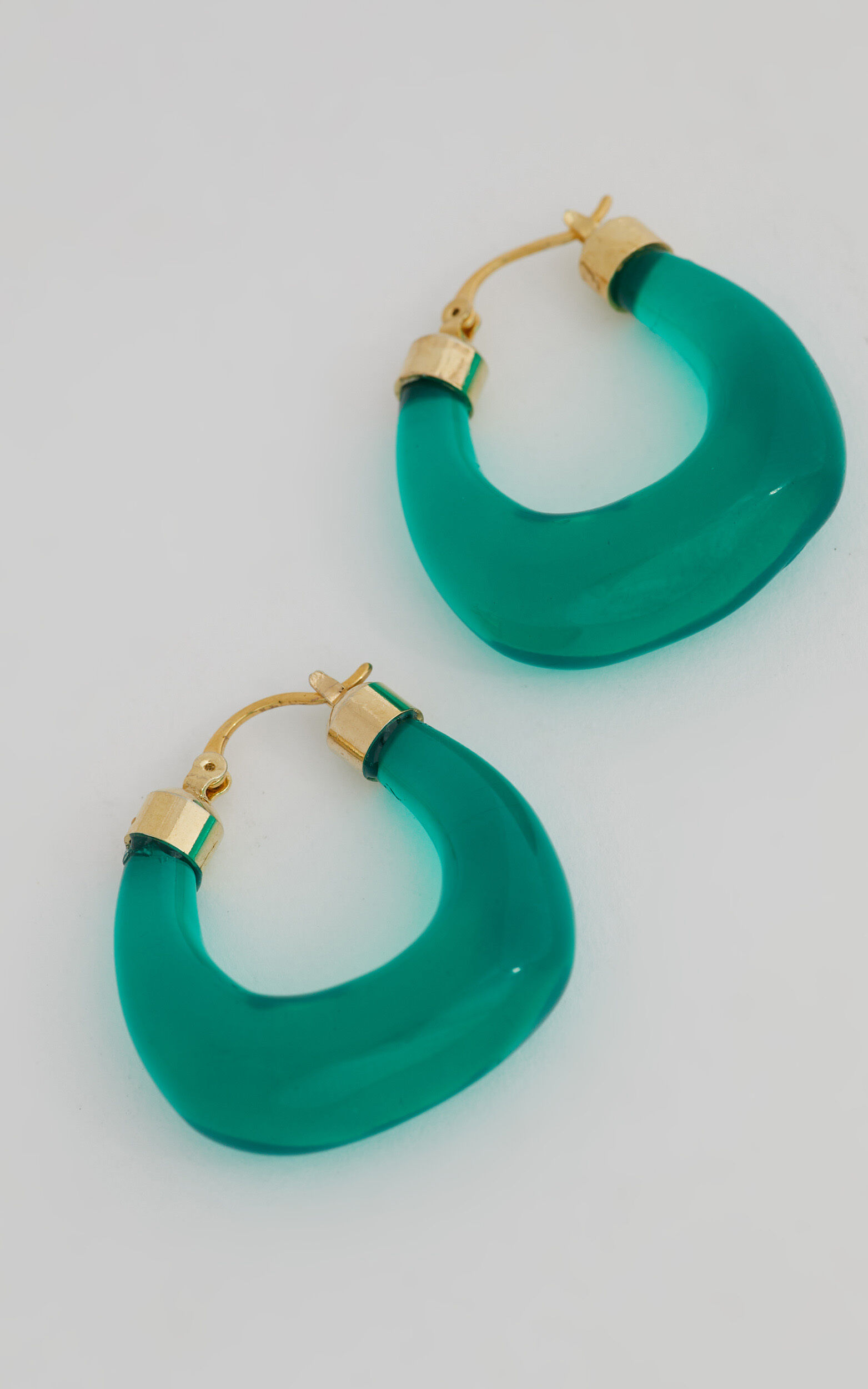 Small resin hoop earrings sale