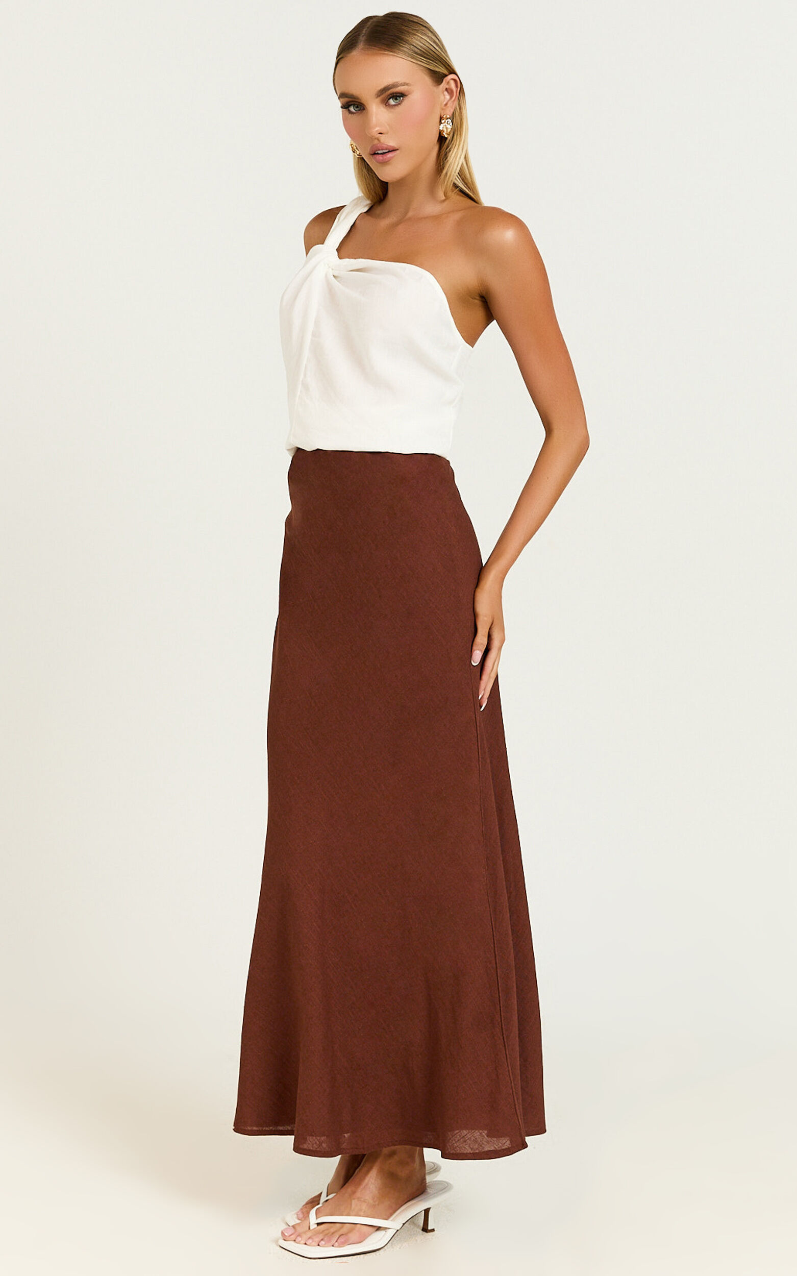 Linen look skirt deals
