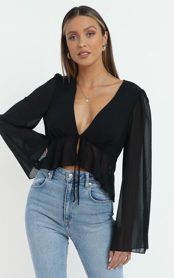 Dance It Out Top in Black