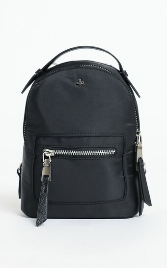 Peta and Jain - Zoe Mini Backpack in Black Nylon