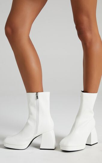 Public Desire - Imagine Boots in White