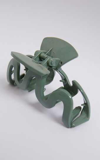 Wilde Hair Clip in Green