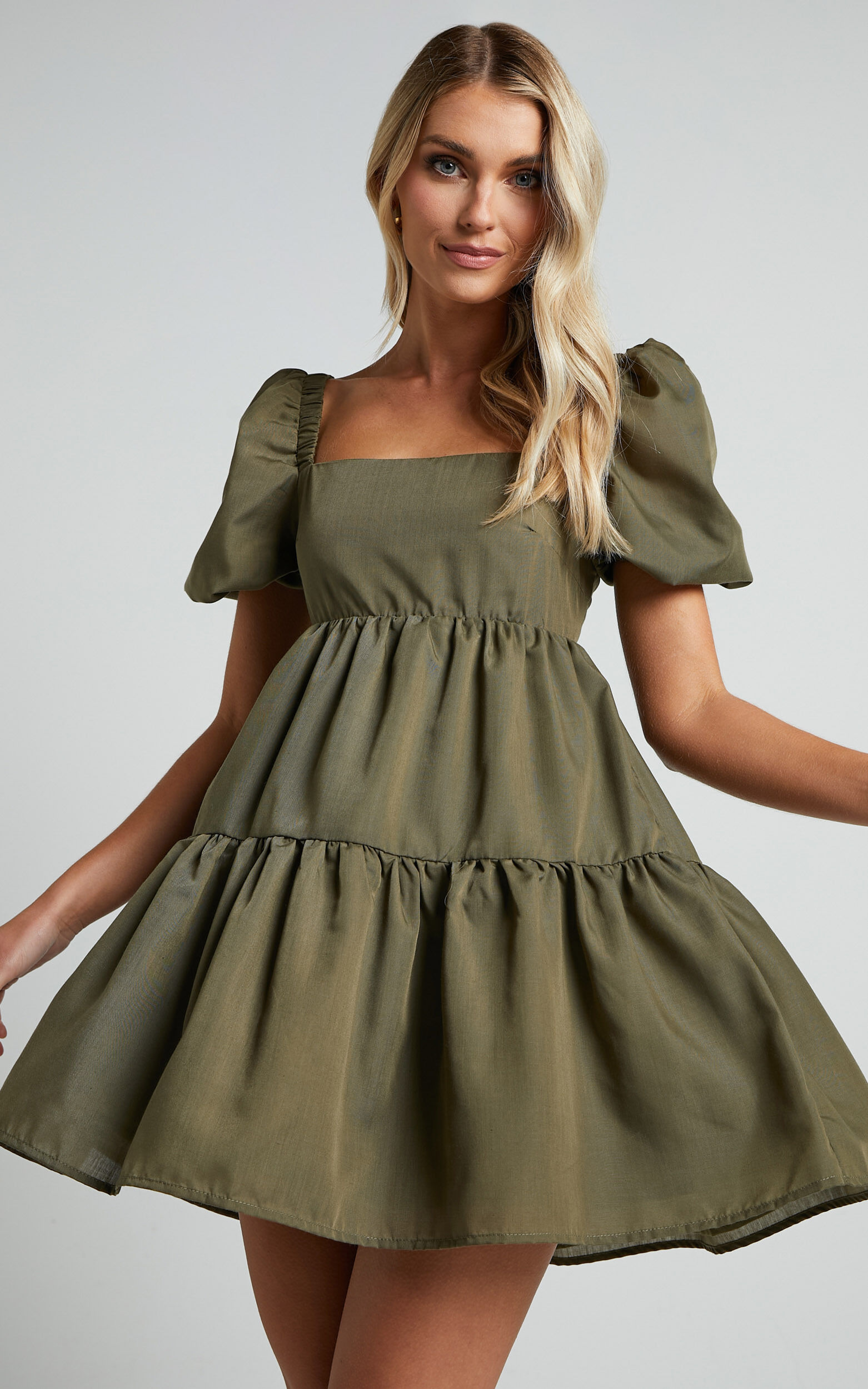 Smock dress 2024 with belt