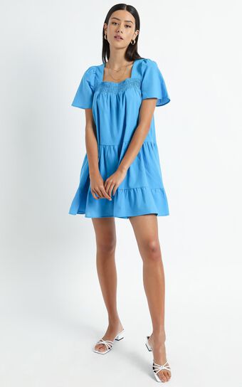 Donya Dress in Blue
