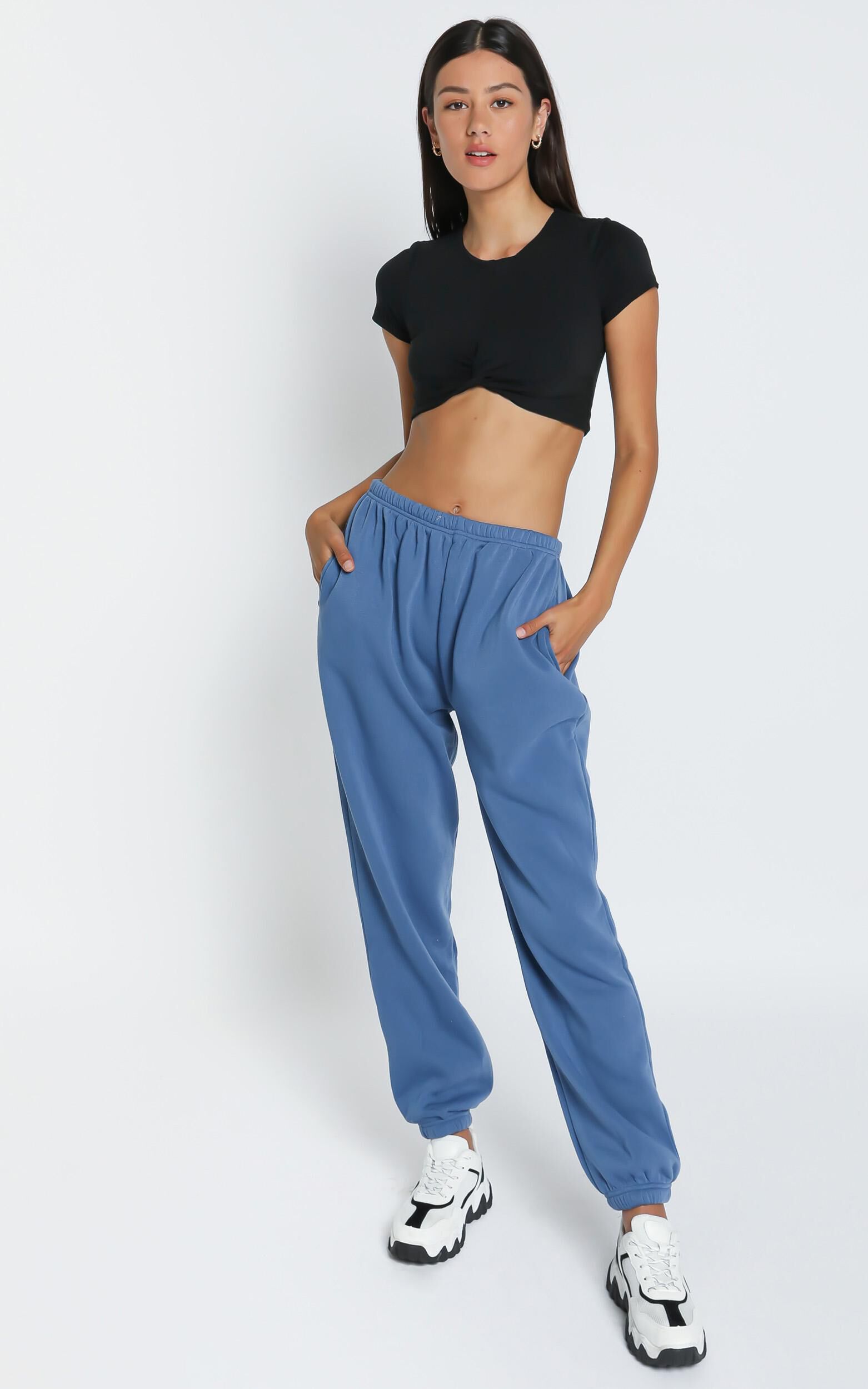 Lioness Academy Sweatpants in Dusty Blue Showpo USA