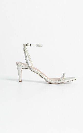 Therapy - Glimmer Heels in Champagne Satin
