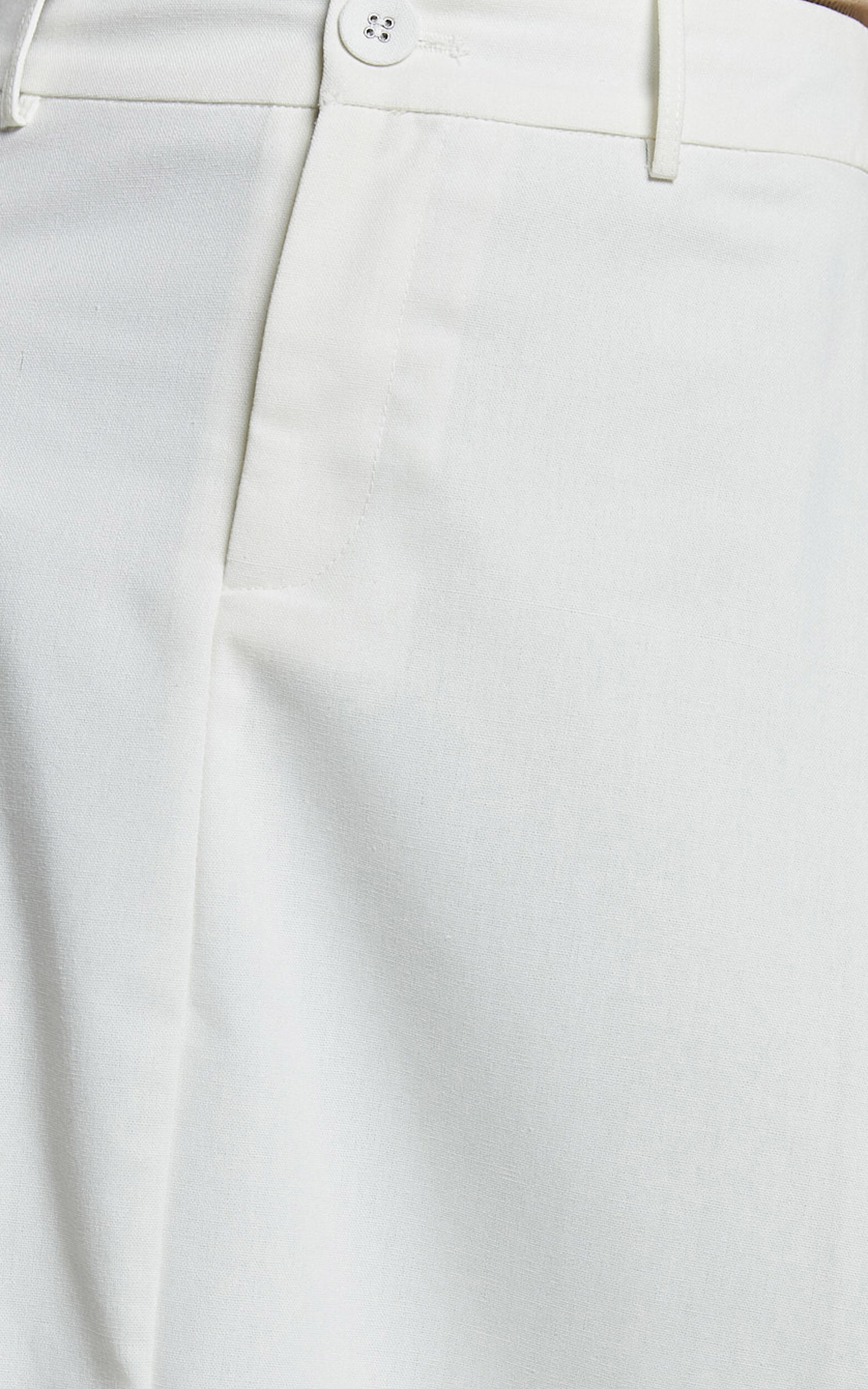 White high waisted a line skirt store