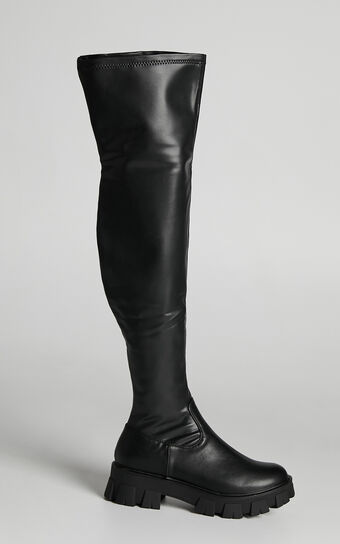Therapy - Spice Boots in Black Matte