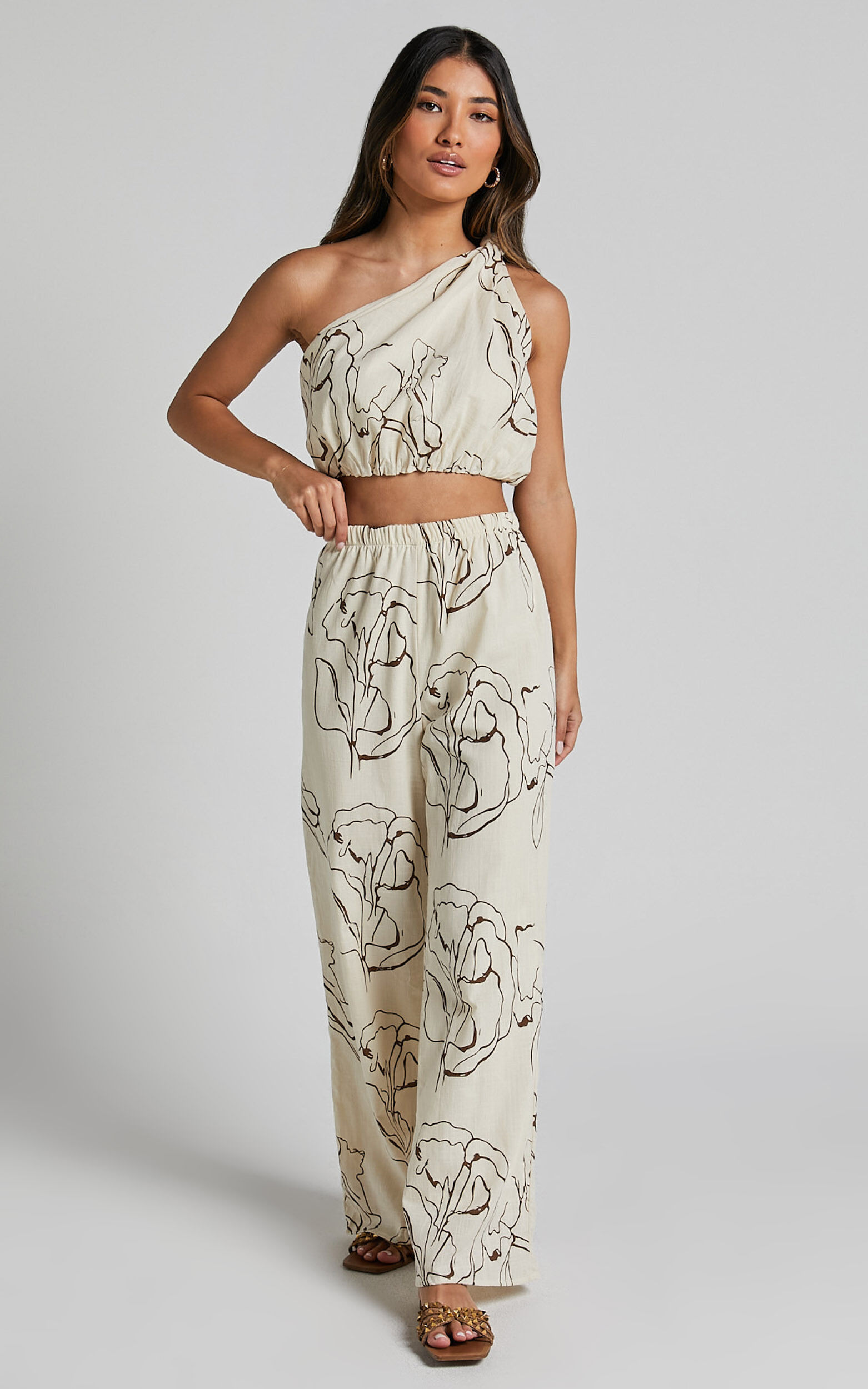 Floral two piece pants set shop