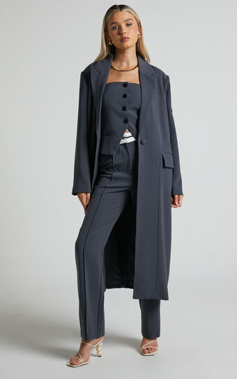 4Th & Reckless - Kennedy Coat in Dark Grey